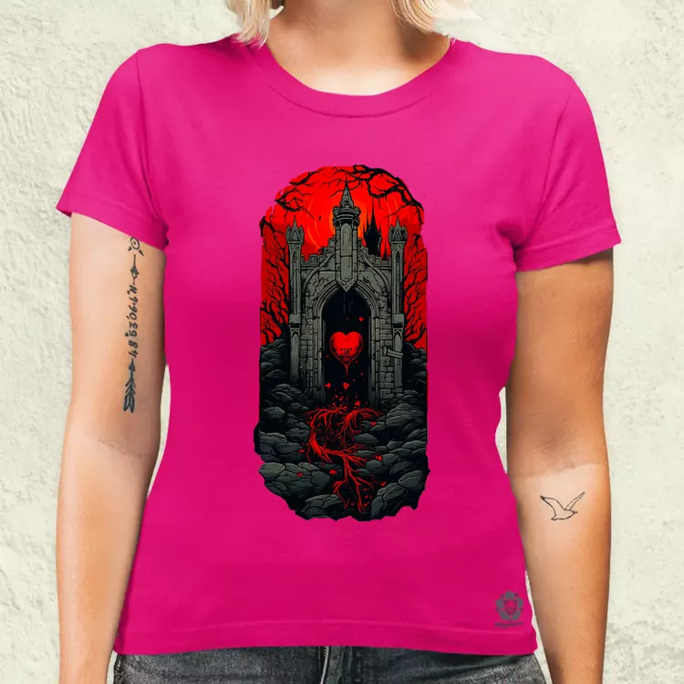 Pixelart kripta fantázia v2 női póló