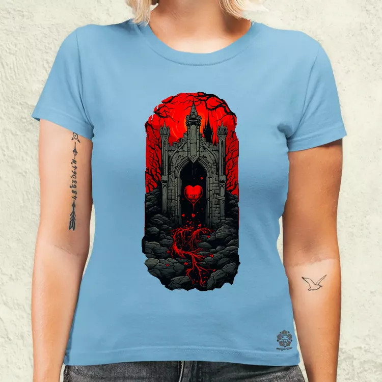 Pixelart kripta fantázia v2 női póló