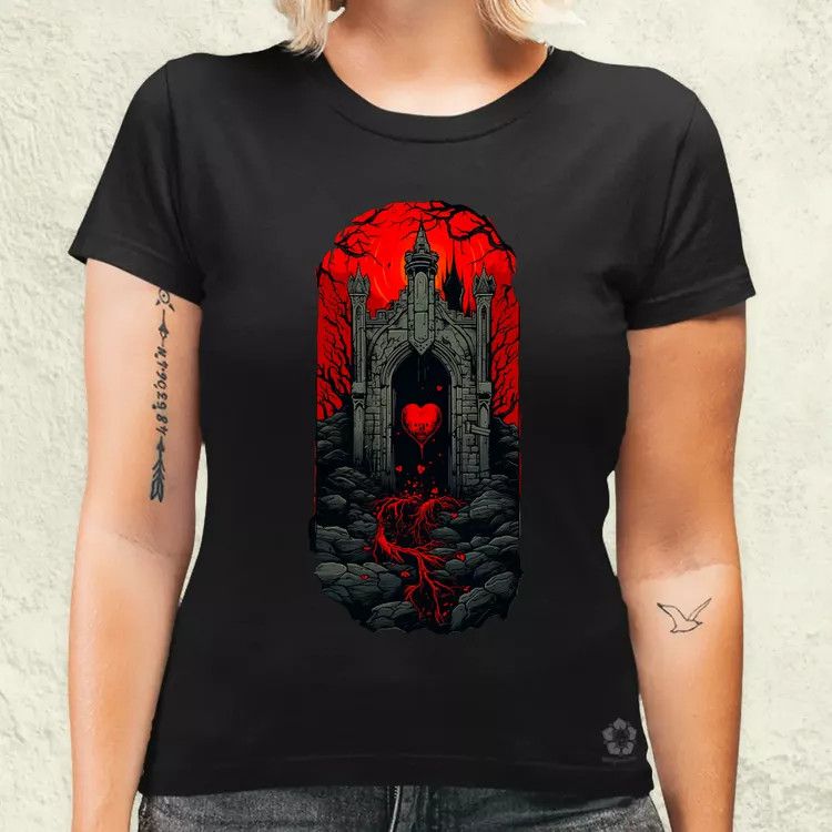 Pixelart kripta fantázia v2 női póló