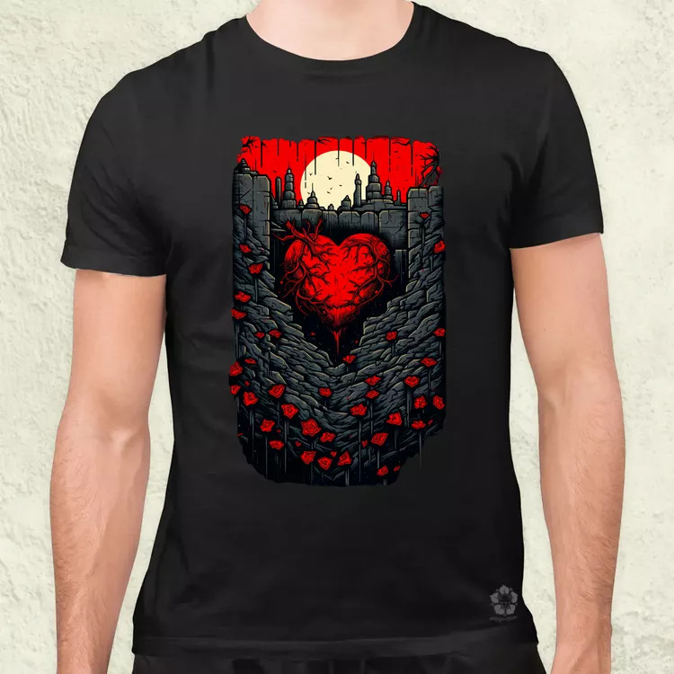 Pixelart kripta fantázia v7 férfi póló