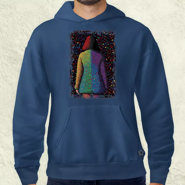 Pointillizmus búcsú férfi pulóver