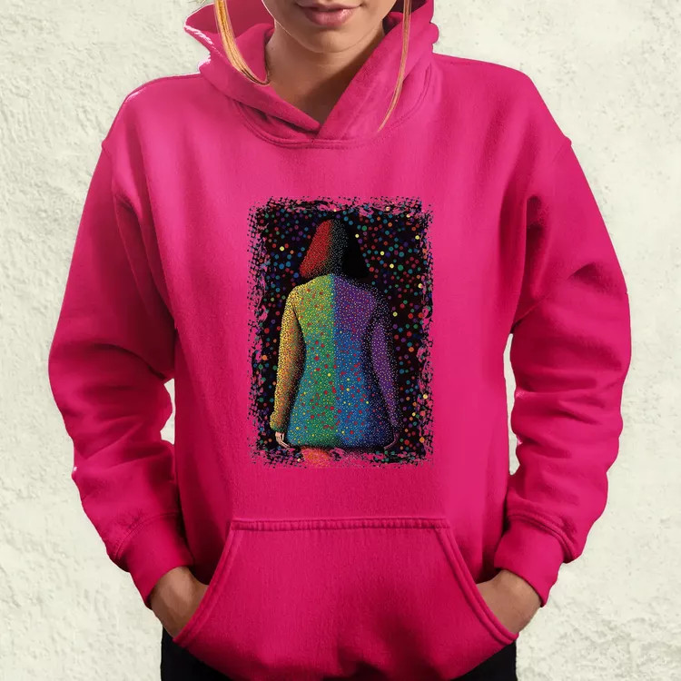 Pointillizmus búcsú női pulóver