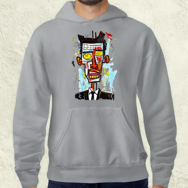 Basquiat portré v2 férfi pulóver