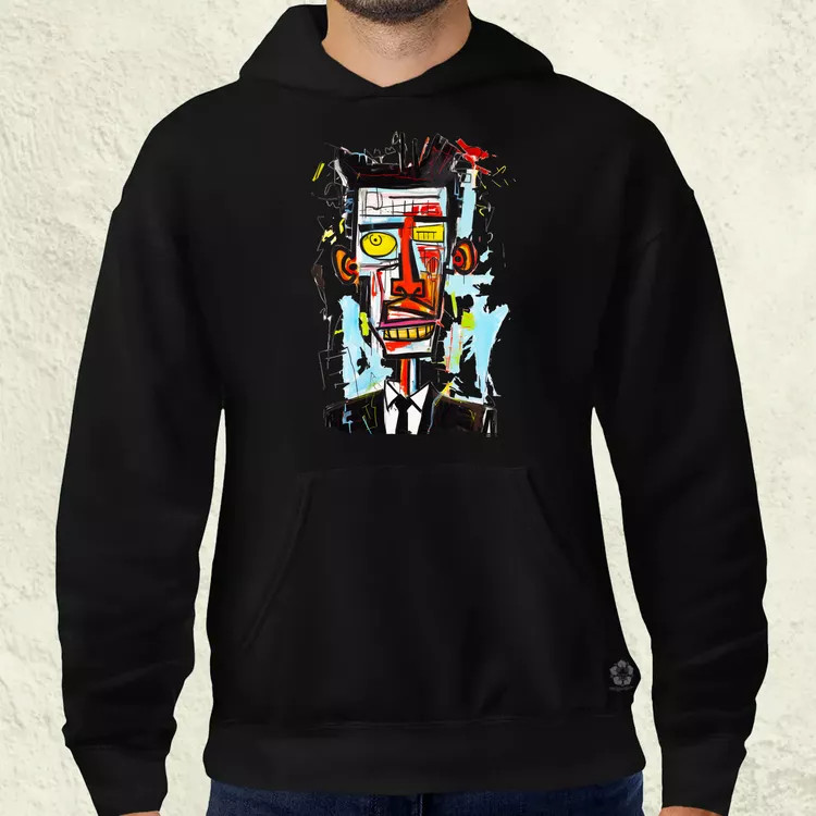 Basquiat portré v2 férfi pulóver