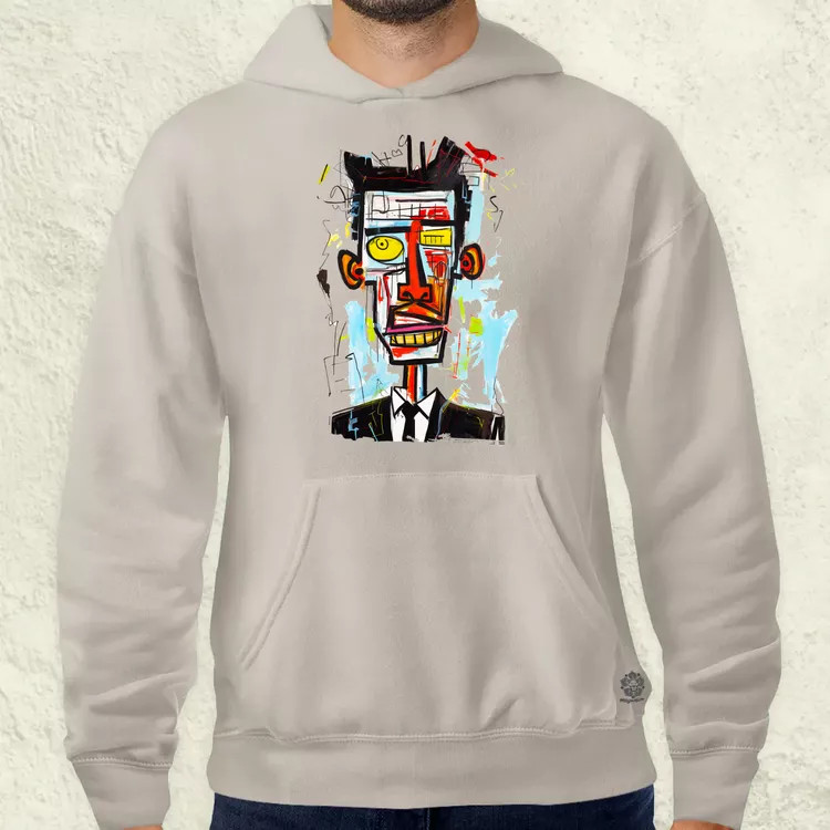 Basquiat portré v2 férfi pulóver