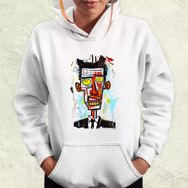 Basquiat portré v2 női pulóver