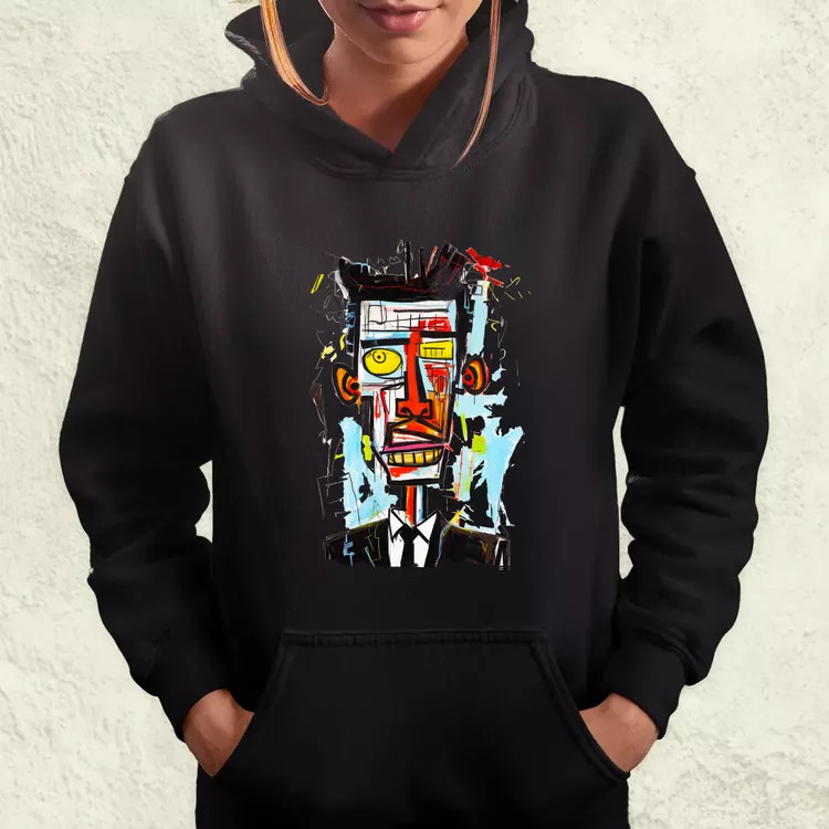 Basquiat portré v2 női pulóver