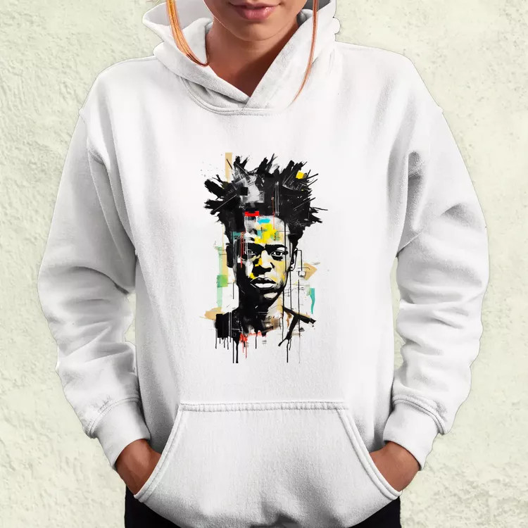 Basquiat portré v3 női pulóver