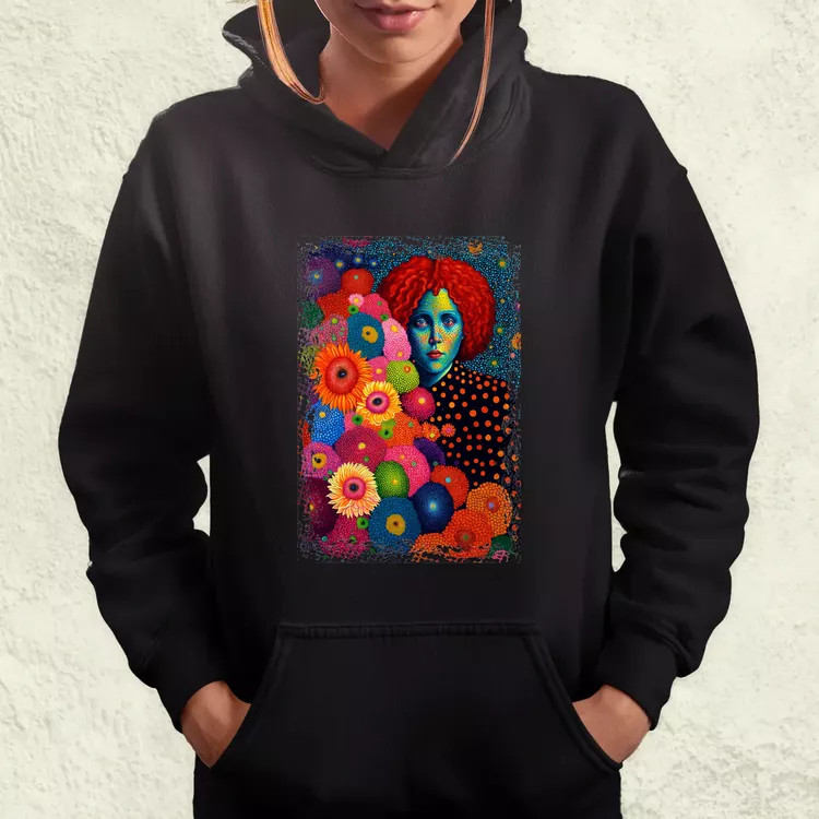 Pointillizmus figyelés női pulóver