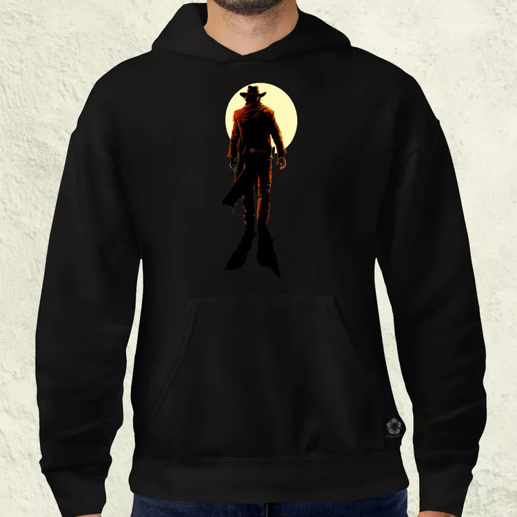Cowboy illusztráció v2 férfi pulóver