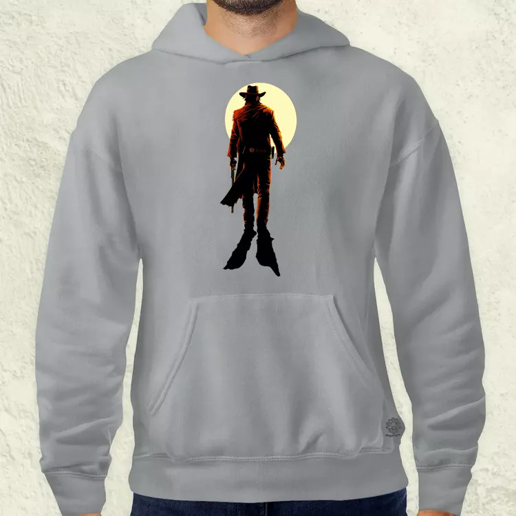 Cowboy illusztráció v2 férfi pulóver