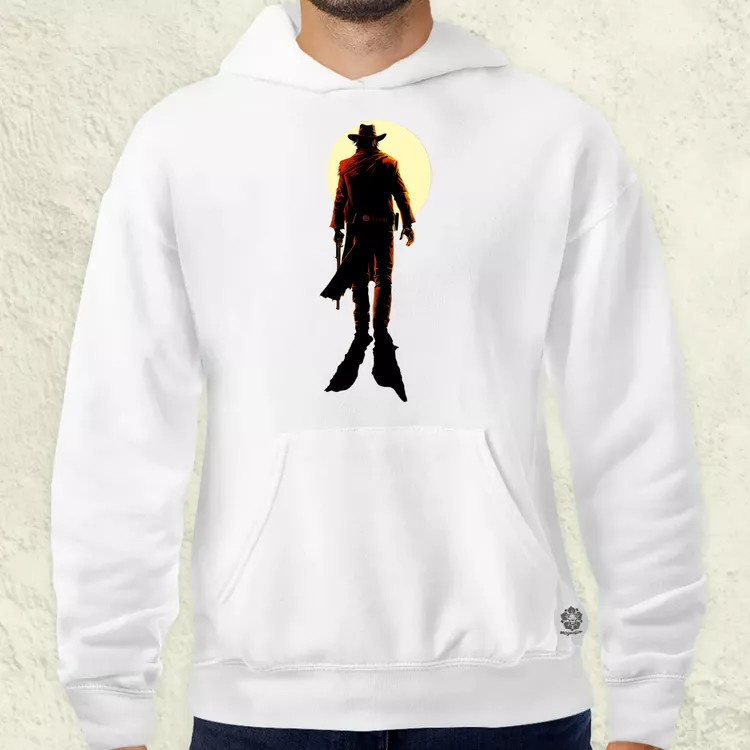 Cowboy illusztráció v2 férfi pulóver