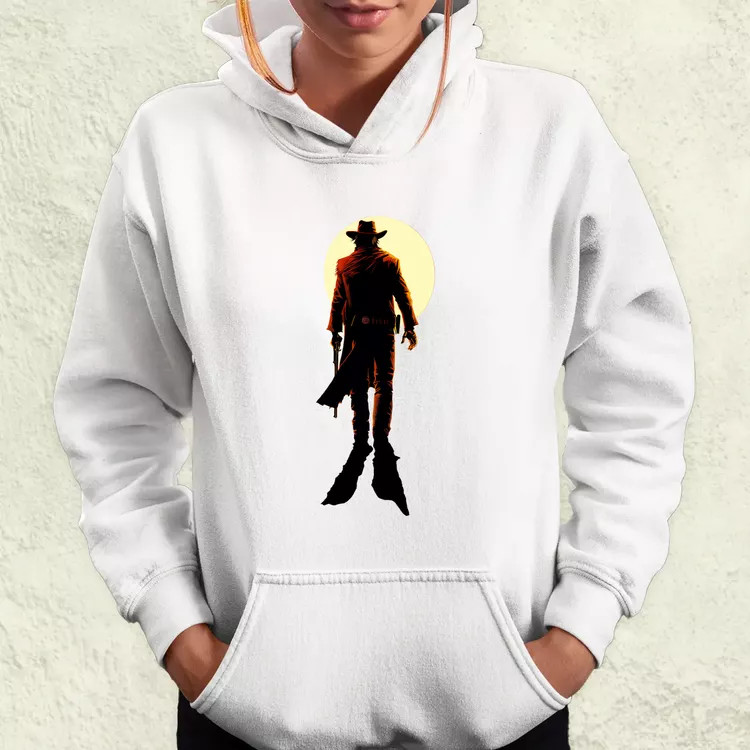 Cowboy illusztráció v2 női pulóver
