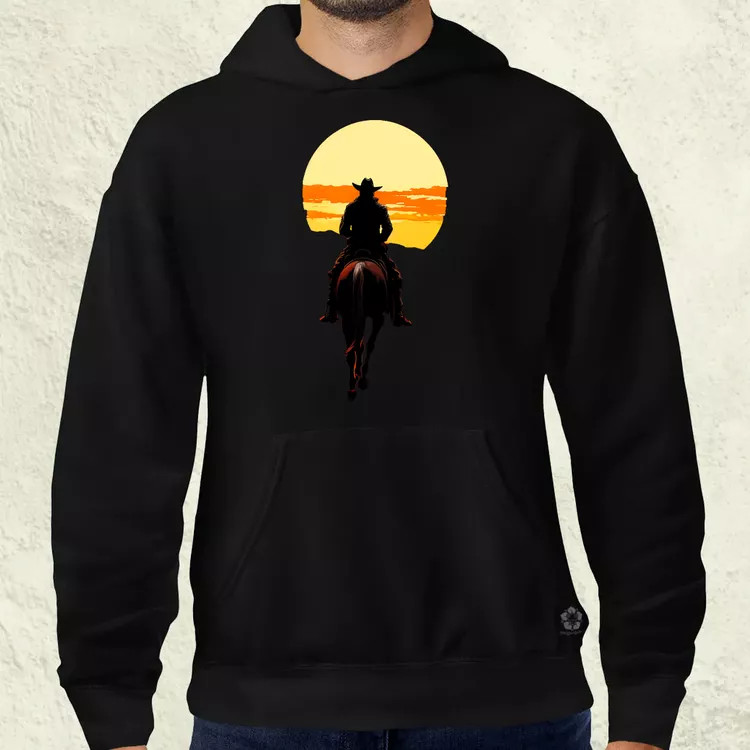 Cowboy illusztráció v3 férfi pulóver