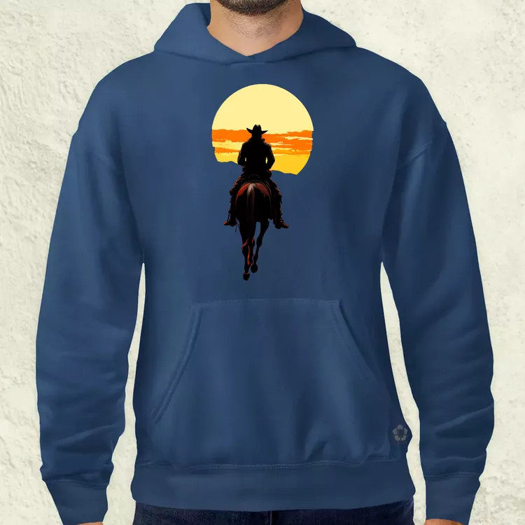 Cowboy illusztráció v3 férfi pulóver