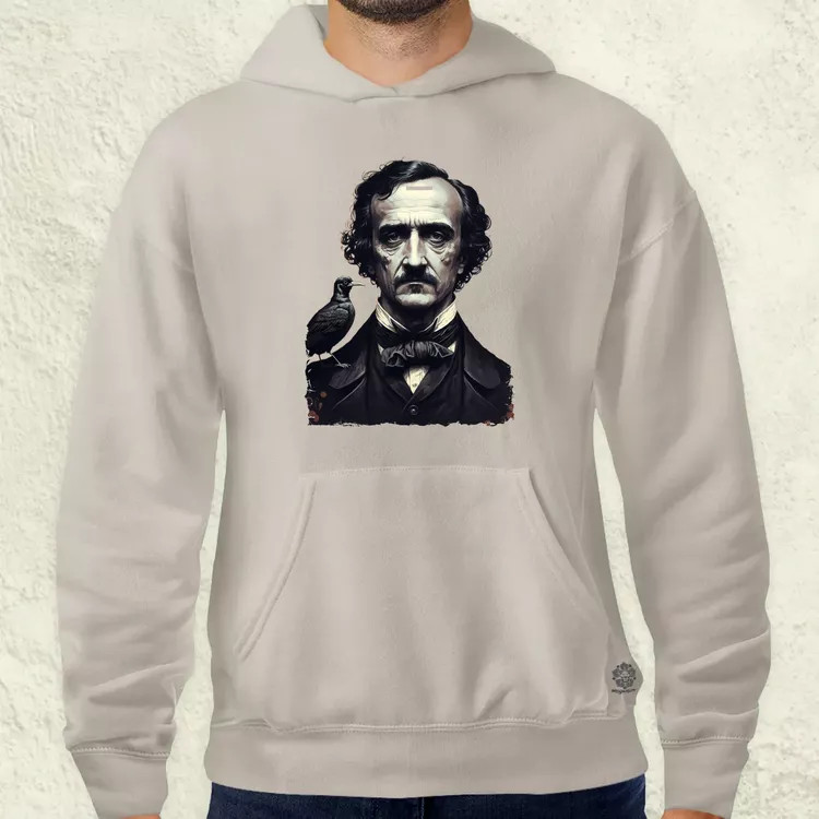 Edgar Allan Poe portré v1 férfi pulóver