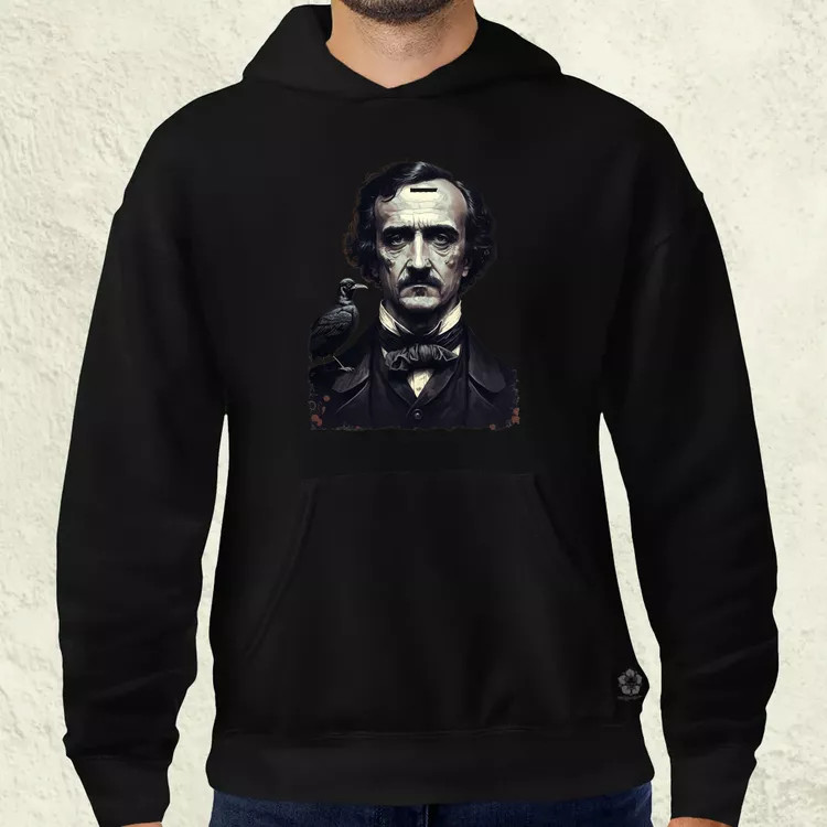 Edgar Allan Poe portré v1 férfi pulóver