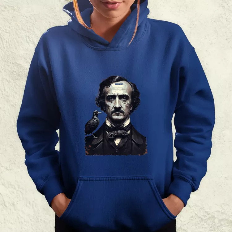 Edgar Allan Poe portré v1 női pulóver