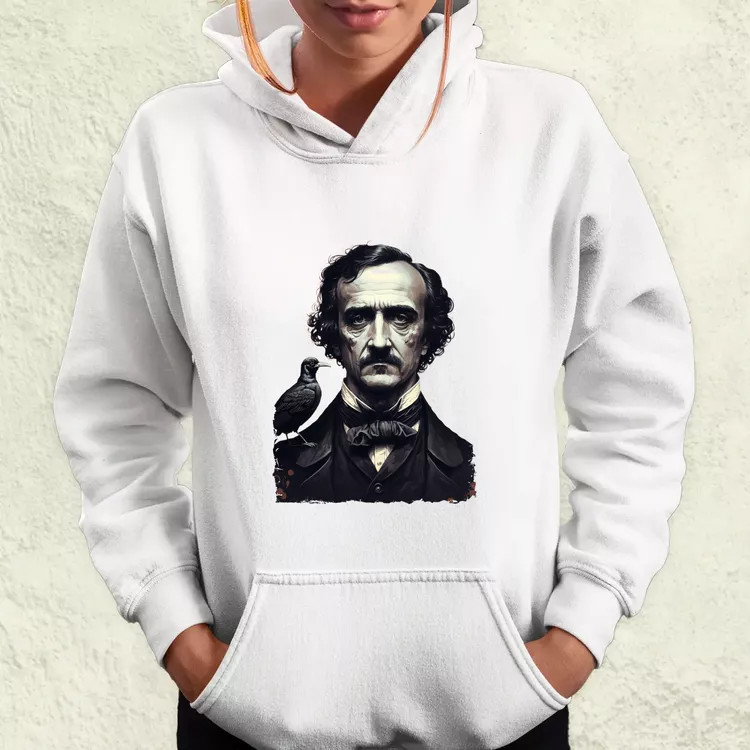 Edgar Allan Poe portré v1 női pulóver