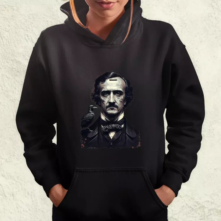 Edgar Allan Poe portré v1 női pulóver