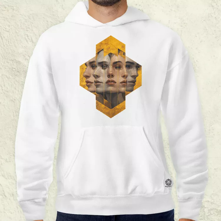 Hexagon arcok v6 férfi pulóver