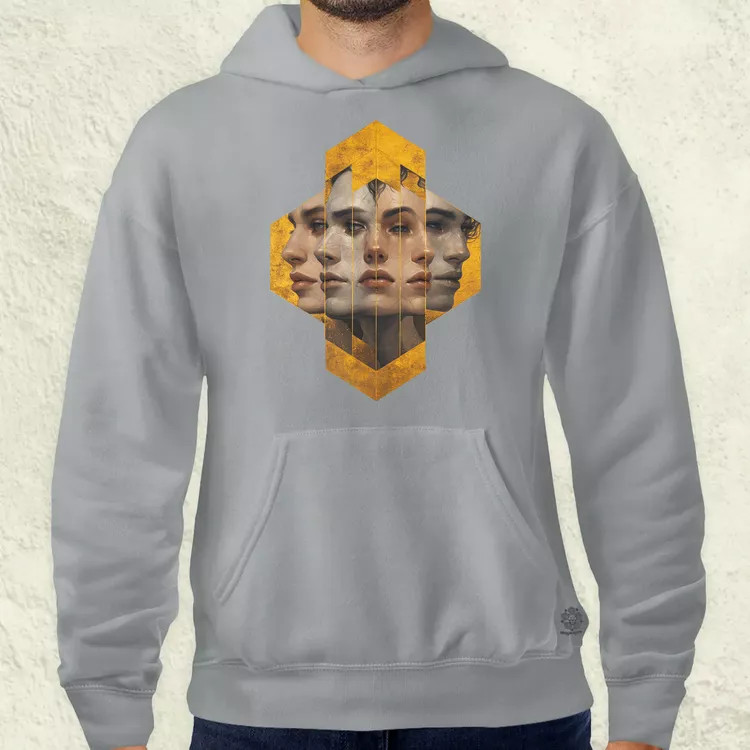 Hexagon arcok v6 férfi pulóver
