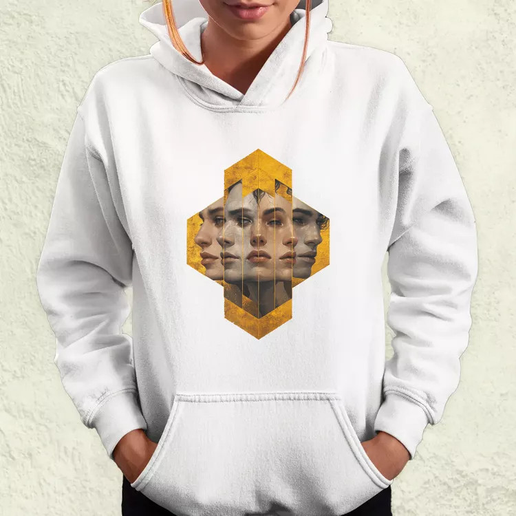 Hexagon arcok v6 női pulóver