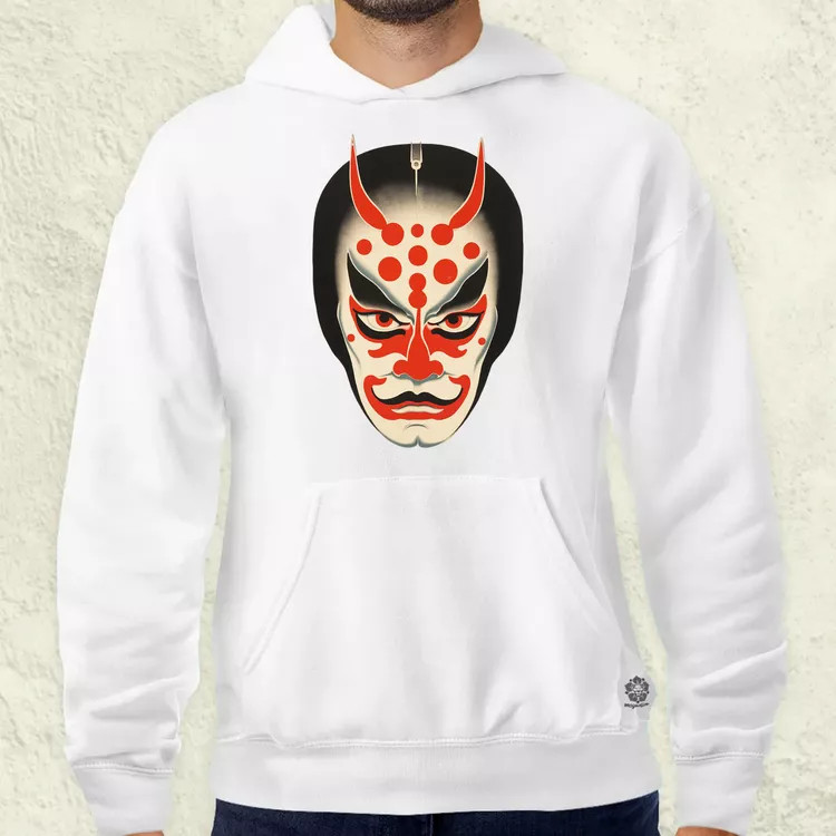 Kabuki maszk v1 férfi pulóver