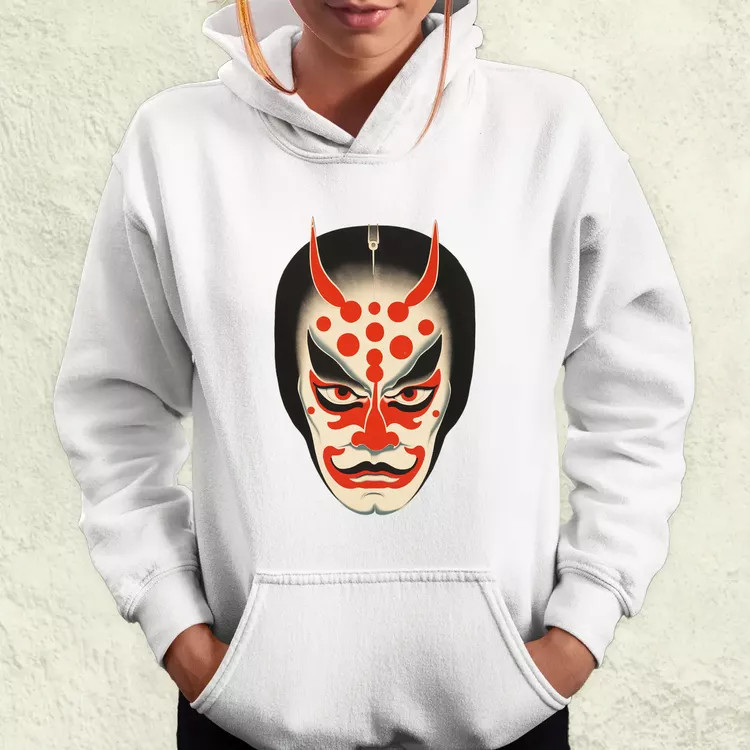 Kabuki maszk v1 női pulóver