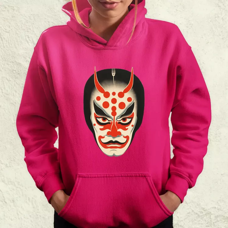 Kabuki maszk v1 női pulóver