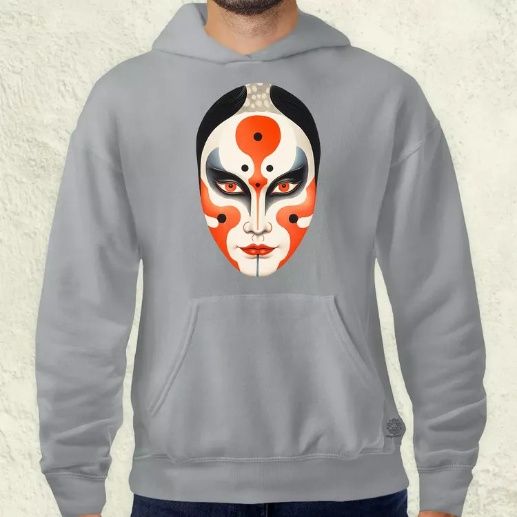 Kabuki maszk v2 férfi pulóver