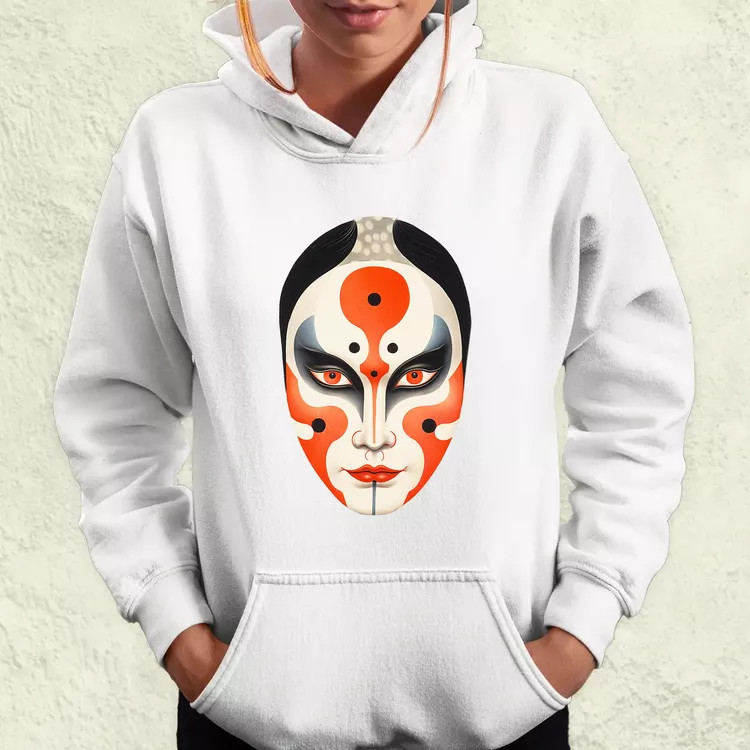 Kabuki maszk v2 női pulóver
