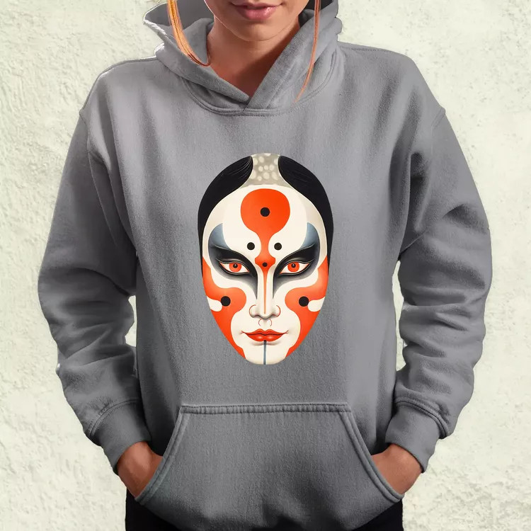 Kabuki maszk v2 női pulóver