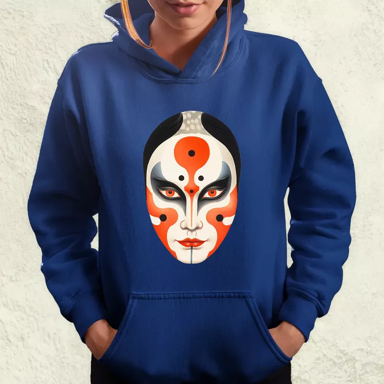 Kabuki maszk v2 női pulóver