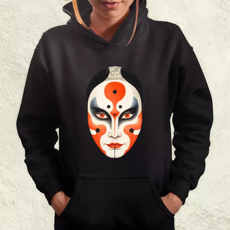 Kabuki maszk v2 női pulóver