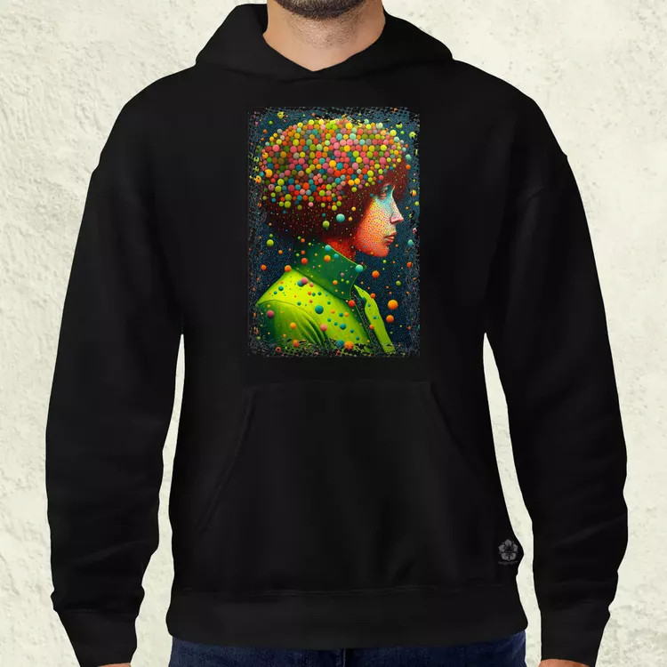 Pointillizmus merengés férfi pulóver
