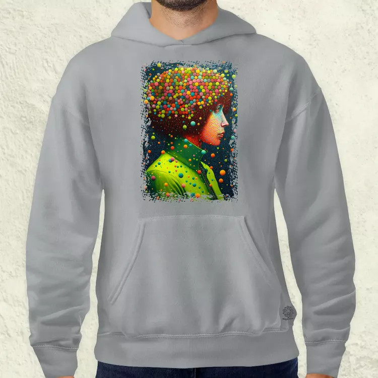 Pointillizmus merengés férfi pulóver