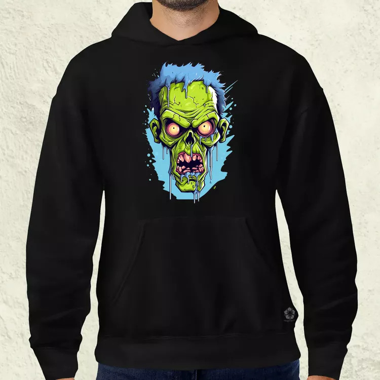 Zombi karikatúra v2 férfi pulóver