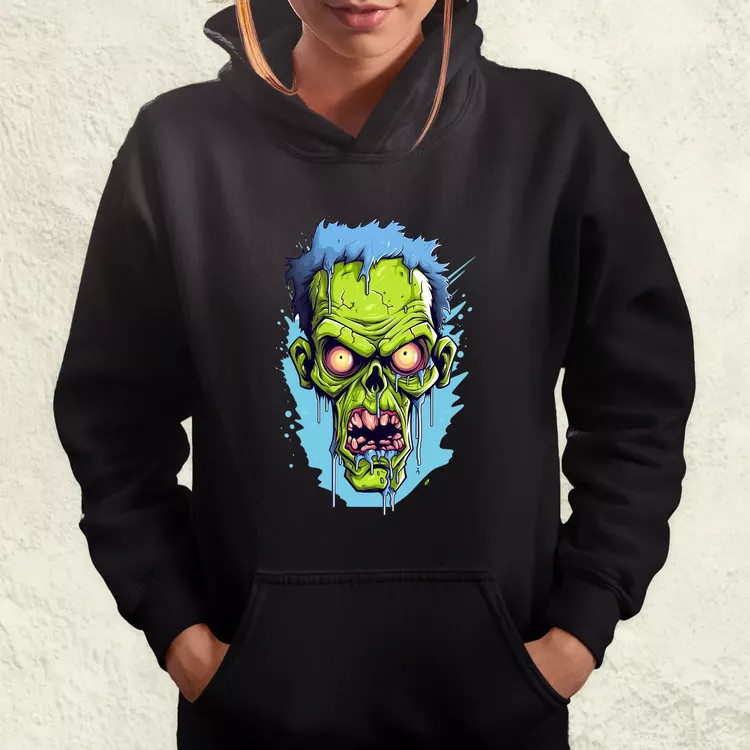 Zombi karikatúra v2 női pulóver