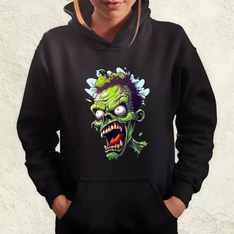 Zombi karikatúra v7 női pulóver