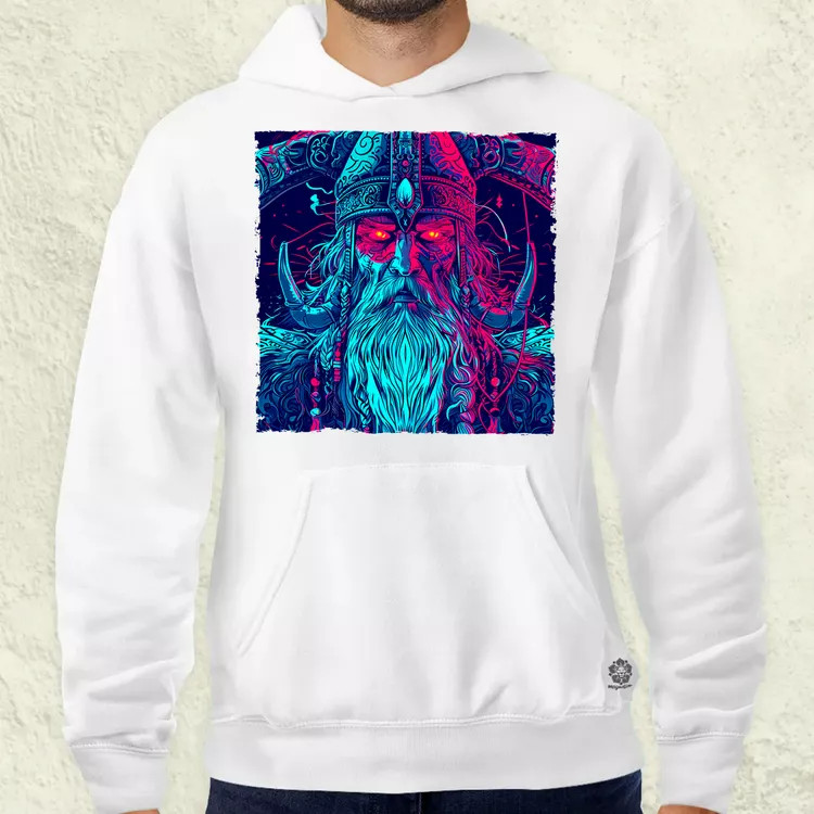 Cyberpunk Viking v1 férfi pulóver