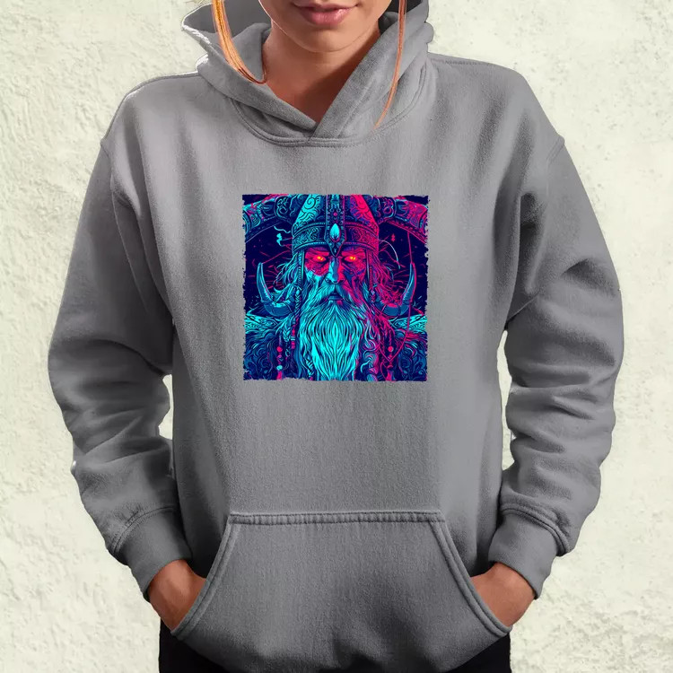 Cyberpunk Viking v1 női pulóver