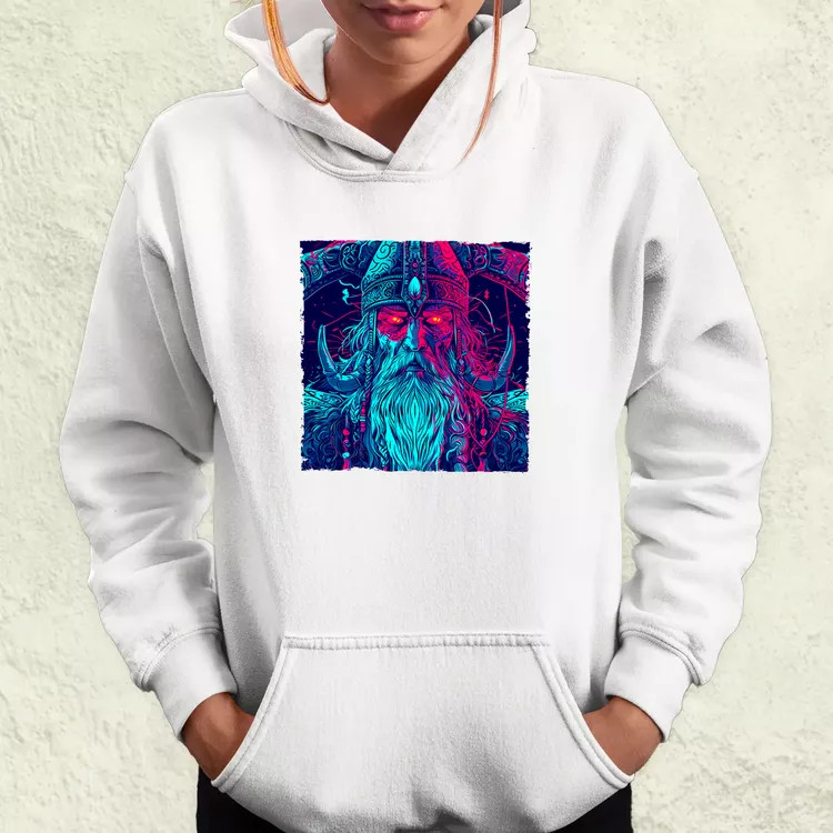 Cyberpunk Viking v1 női pulóver