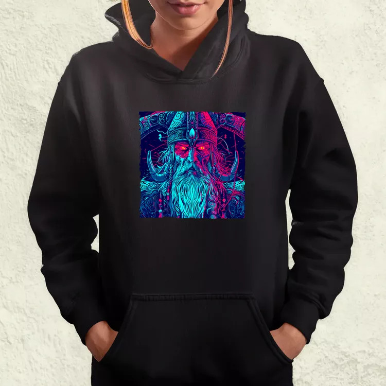 Cyberpunk Viking v1 női pulóver