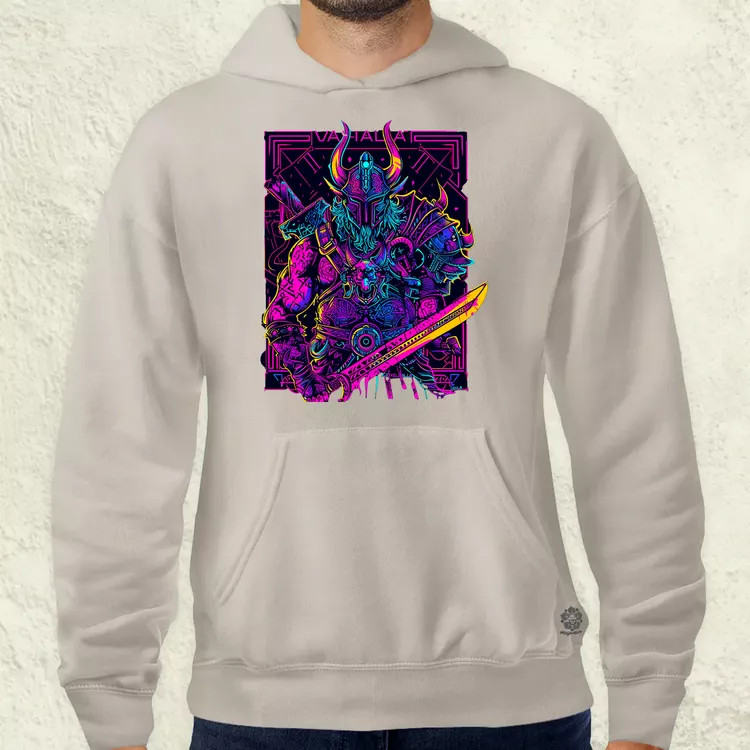 Cyberpunk Viking v2 férfi pulóver