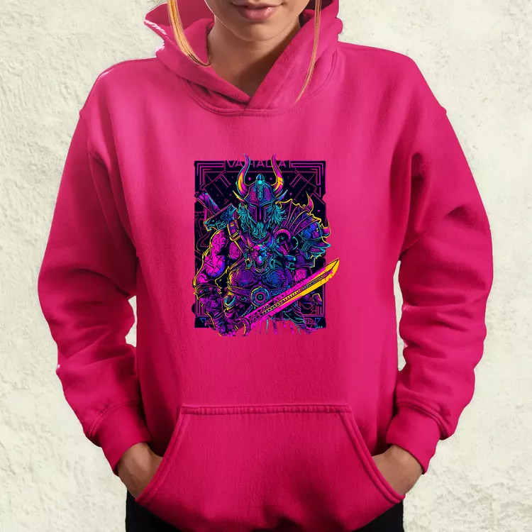 Cyberpunk Viking v2 női pulóver