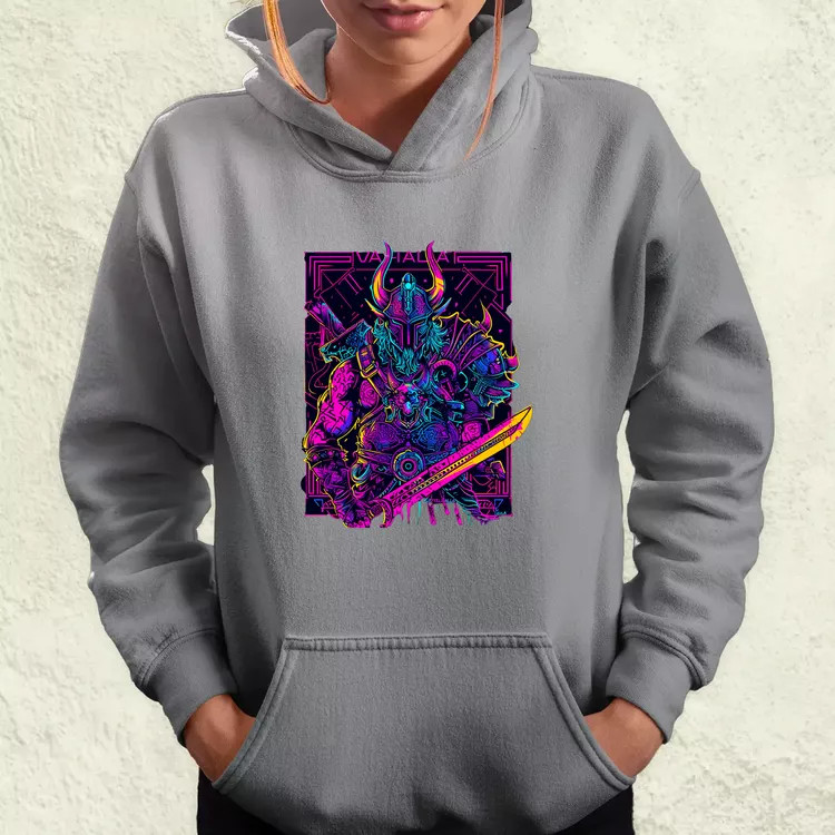 Cyberpunk Viking v2 női pulóver