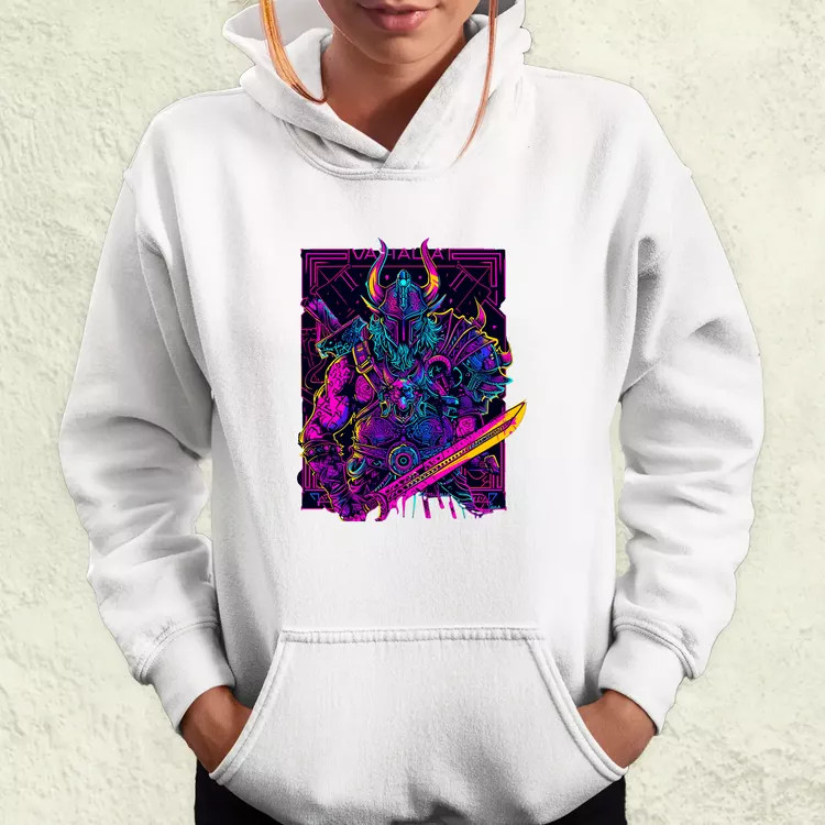 Cyberpunk Viking v2 női pulóver