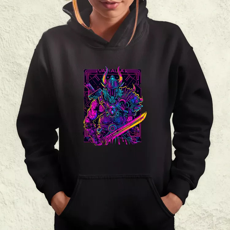 Cyberpunk Viking v2 női pulóver