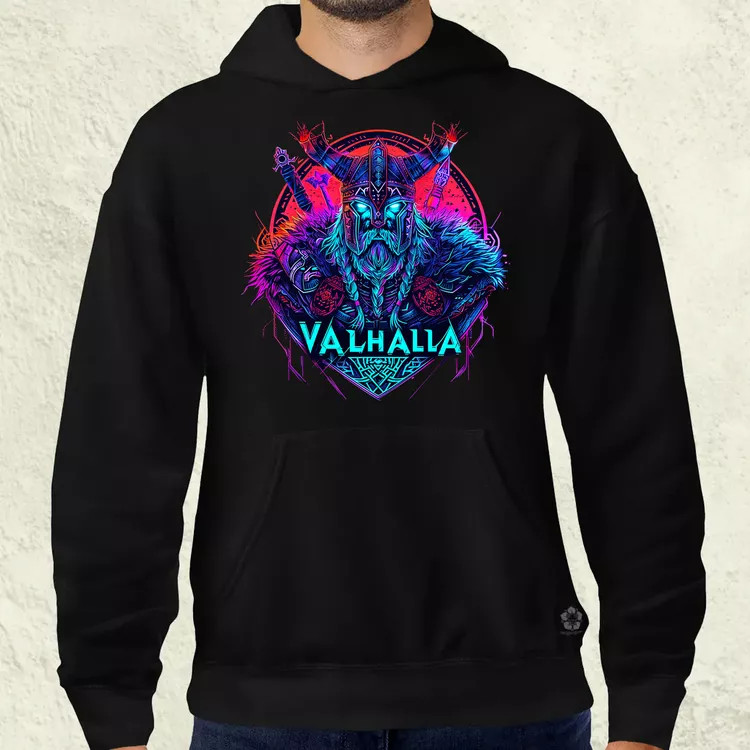 Cyberpunk Viking v4 férfi pulóver